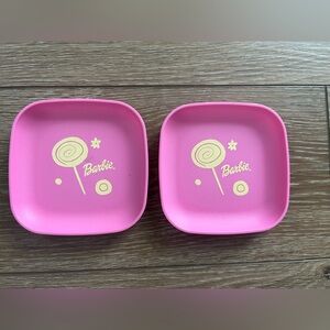 Vintage Tupperware Toys Barbie pink toy plastic play plates
